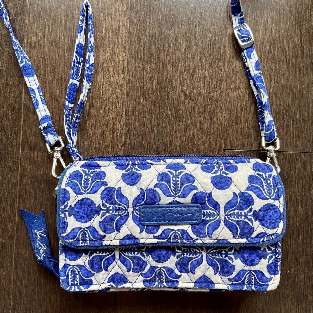 Vera Bradley "Cobalt Tile" iPhone Crossbody Purse